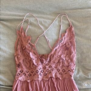 Free People Adella Pink Dress